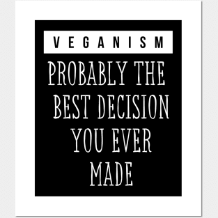 Veganism inspirational quote design Posters and Art